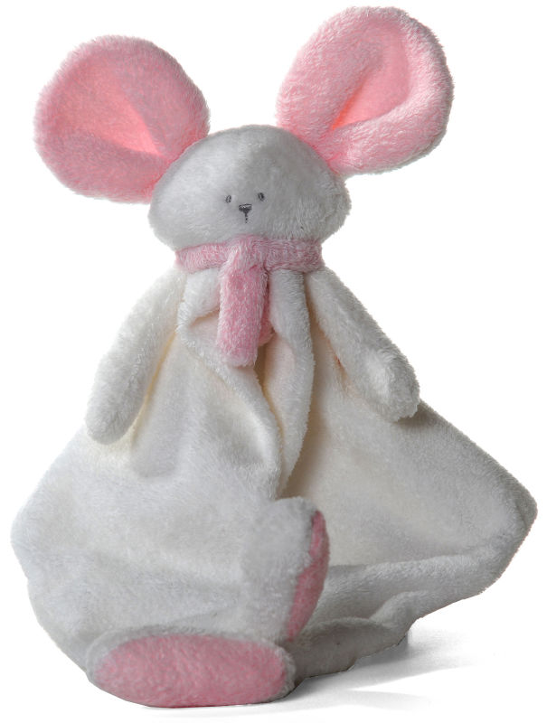  mona baby comforter mouse white pink 
